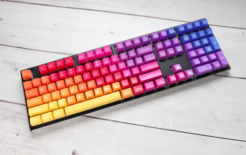 Капачки за механична клавиатура Ducky Afterglow, 108-Keycap Set ABS, Double-Shot, US Layout - Image 5