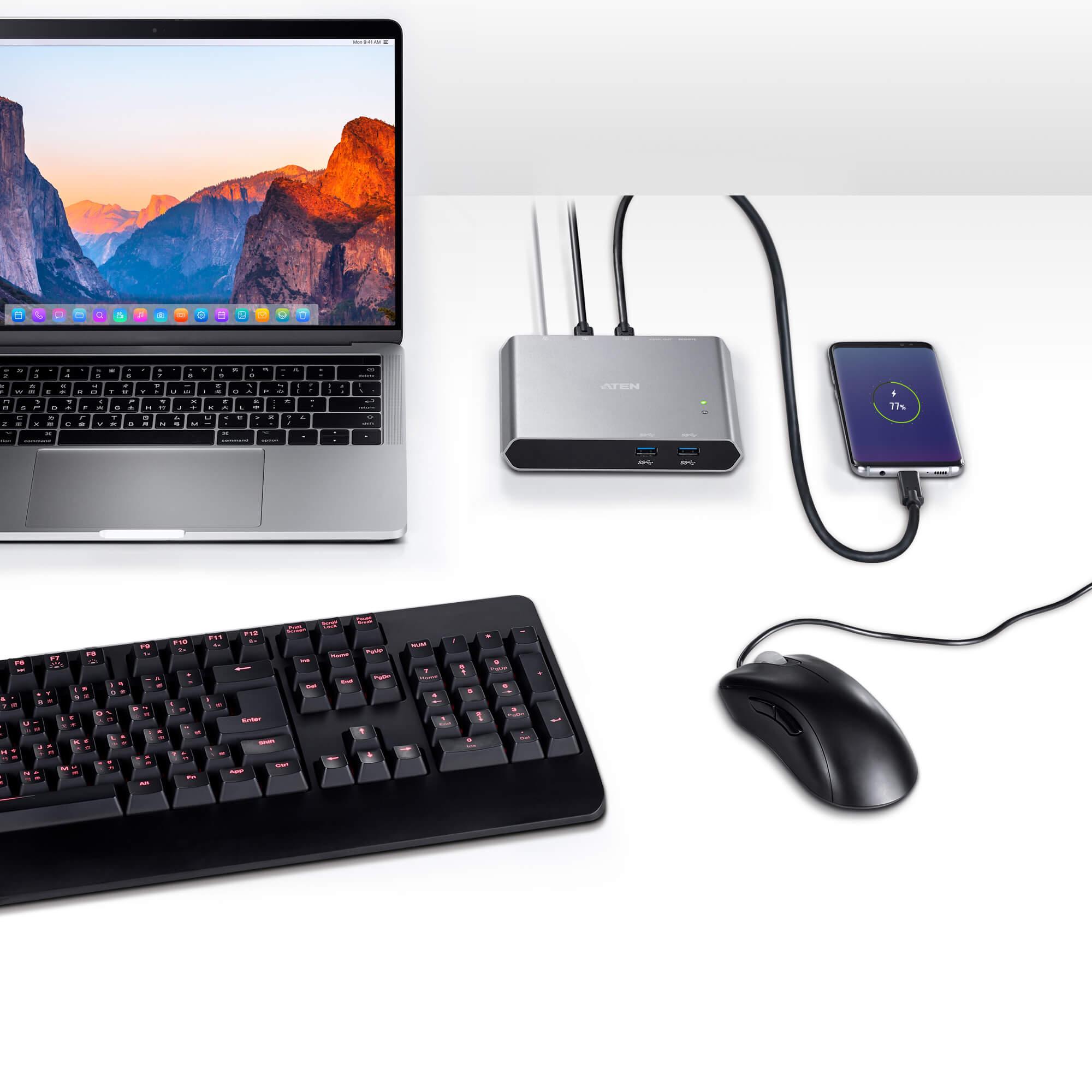 KVM превключвател, ATEN US3310, 2-портов, 4K, HDMI, USB-C - Image 8