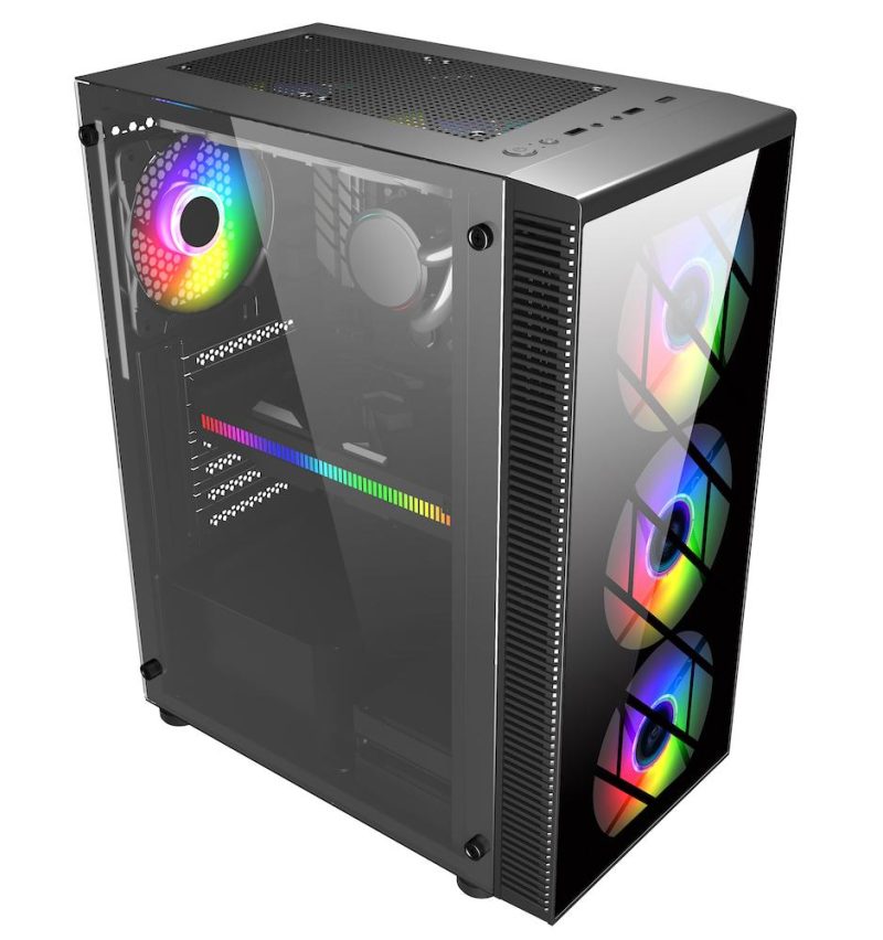 Кутия FSP CMT192 TG ATX Mid Tower, Черна - Image 3