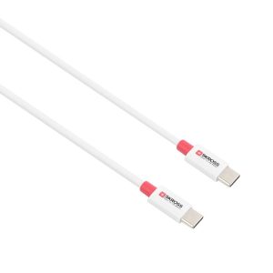 Кабел Skross, USB-C - USB-C 2.0 мъжко, 0.15 м, Бял - Image 2