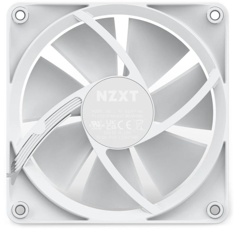 Вентилатор NZXT F120 RGB Бял - Image 6