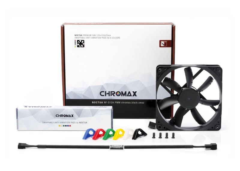 Вентилатор Noctua 120mm NF-S12A PWM Chromax.black.swap - Image 3