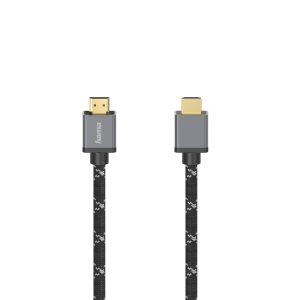 Кабел HAMA Ultra HD, HDMI мъжко - HDMI мъжко, 8K, 48GB/s,метал, 2 м, Позл. конектори, Черен - Image 2