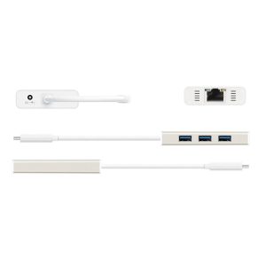 Хъб 3-портов J5create JCH471, USB-C 3.1, USB-A 3.0, Gigabit Ethernet - Image 3