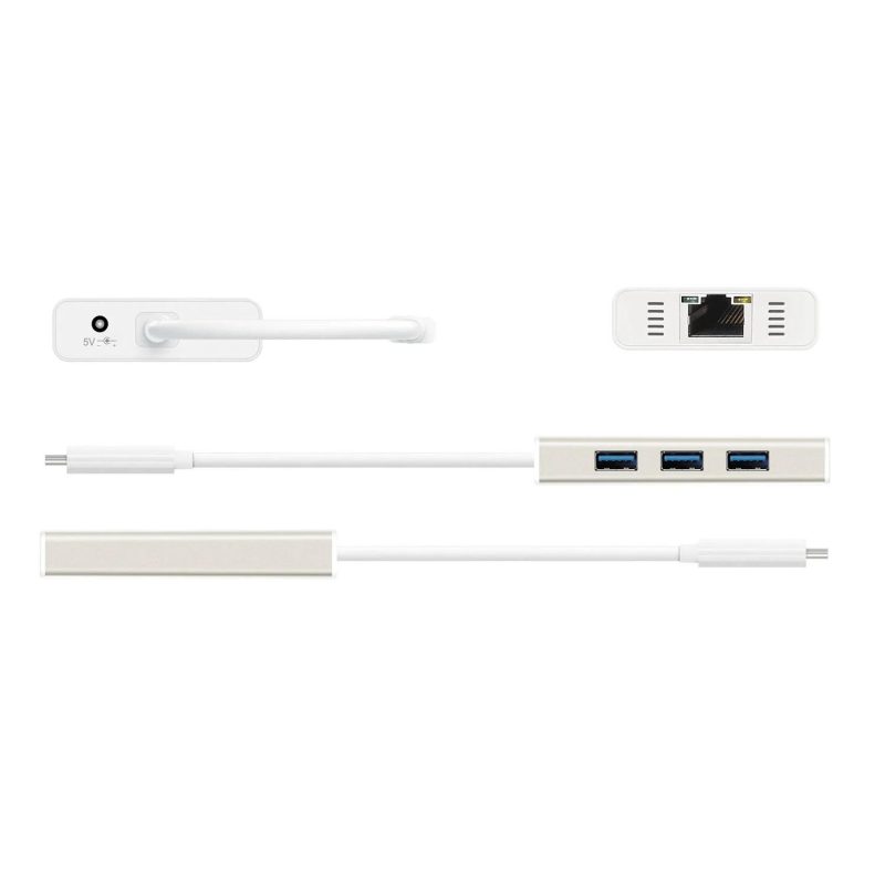 Хъб 3-портов J5create JCH471, USB-C 3.1, USB-A 3.0, Gigabit Ethernet - Image 3