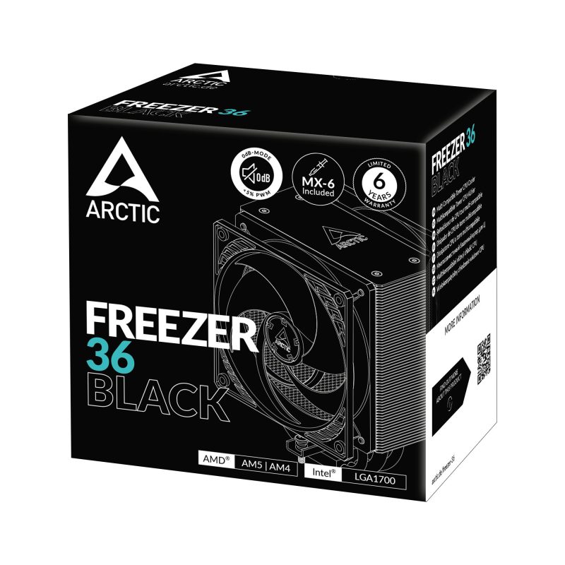 Охладител за процесор ARCTIC Freezer 36 Black - ACFRE00123A - Image 6