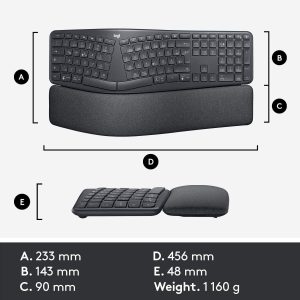 Безжична клавиатура Logitech ERGO K860 - Image 4