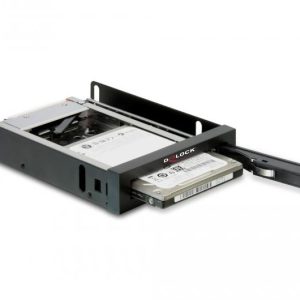 Чекмедже Delock 3.5″, За 1 x 2.5″ SATA HDD / SSD, Черен - Image 3