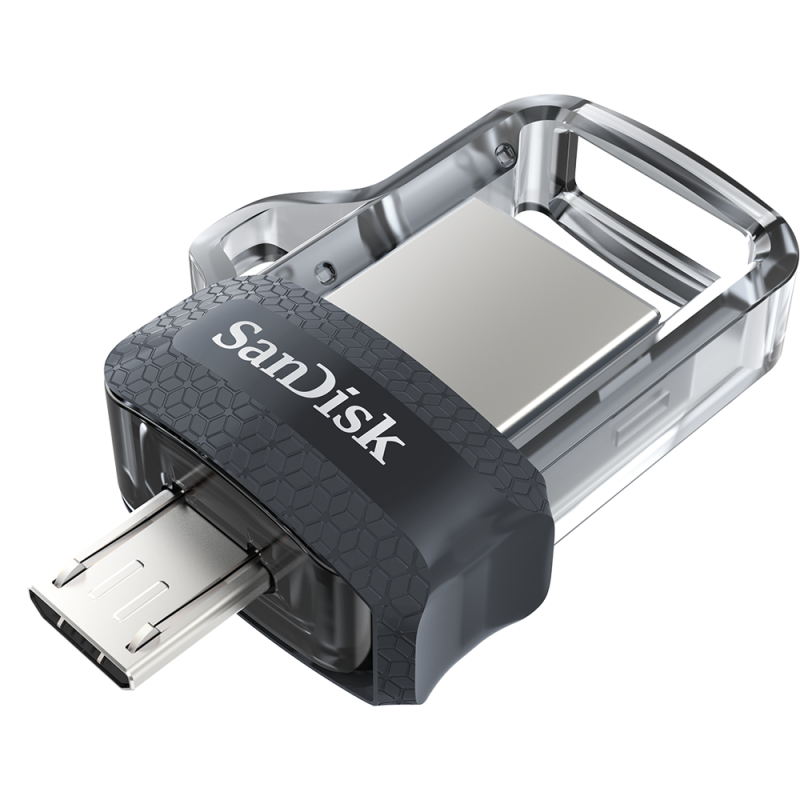 USB памет SanDisk Ultra Dual Drive m3.0, 128GB, OTG, Черен - Image 3