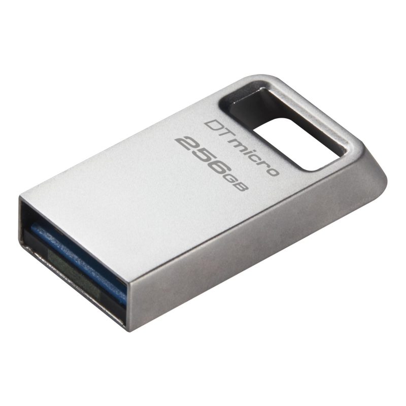 USB памет KINGSTON DataTraveler Micro, 256GB,USB-A 3.2 Gen 1, Сребрист - Image 2