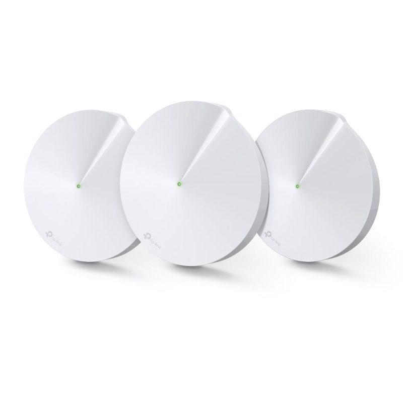 Безжичен рутер TP-Link Deco M5, AC1300, 2.4/5 GHz, 400 -  867 Mbps, Gigabit, (3-pack) - Image 2