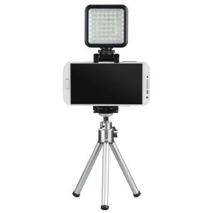 LED лампа Hama 49 BD, за допълнително осветяване на записи с камера и смартфон, Черна - Image 2
