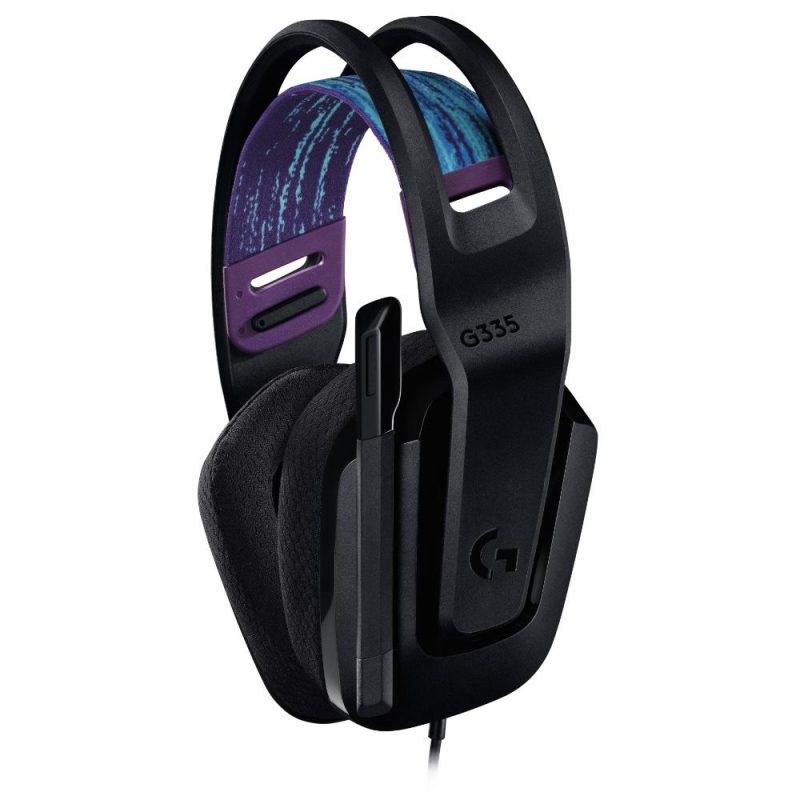 Геймърски слушалки Logitech G335, Микрофон, Черни - Image 2