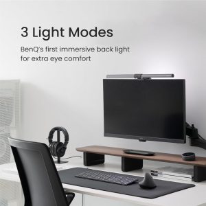 Лампа за четене за монитор BenQ CLIP ScreenBar Halo, 3 режима, Безжичен контролер - Image 2