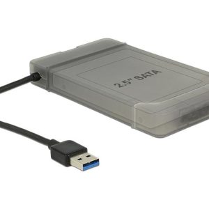 Конвертор Delock, USB 3.0 Type-A мъжко - SATA 6 Gb/s 22 pin, 2.5″ защитен калъф - Image 2