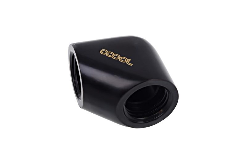 L-конектор Alphacool Eiszapfen, G1/4 AG вътрешна резба G1/4 IG, Черен мат - Image 2
