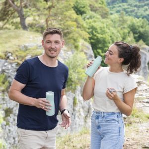 Термо чаша Xavax To Go, 400 ml, Изолирана, Отвор за напитки, Пастелно синьо - Image 11