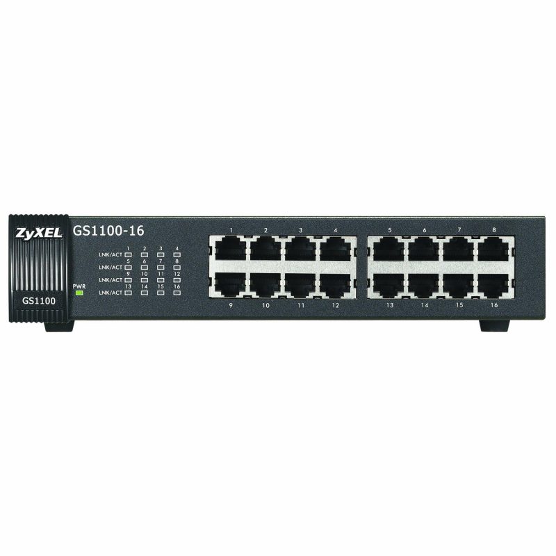 Суич ZYXEL GS1100-16, 16 портов, Gigabit, за монтиране в шкаф - Image 2