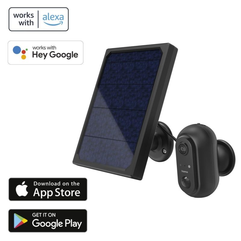 WiFi външна камера Hama, Със соларен панел, Батерии, Детектор за движение, 1080p - Image 7