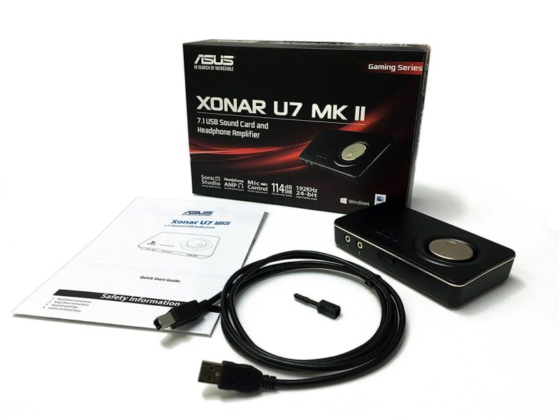 Звукова карта ASUS Xonar U7 MKII 7.1, USB, 114db, SNR - Image 4