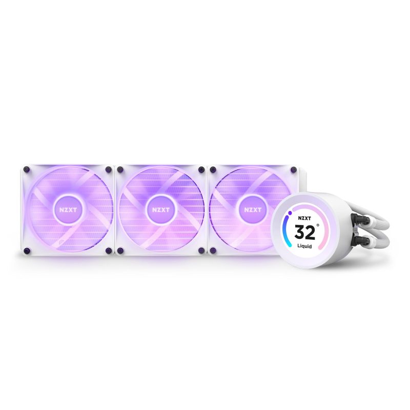 Охладител за процесор NZXT Kraken Elite 360 RGB White, LCD Display - Image 7
