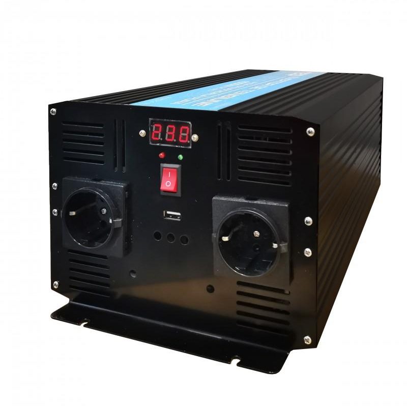 Инвертор 12/220 V  DC/AC 4000/8000W Pure Sine Wave TED000415  TED ELECTRIC