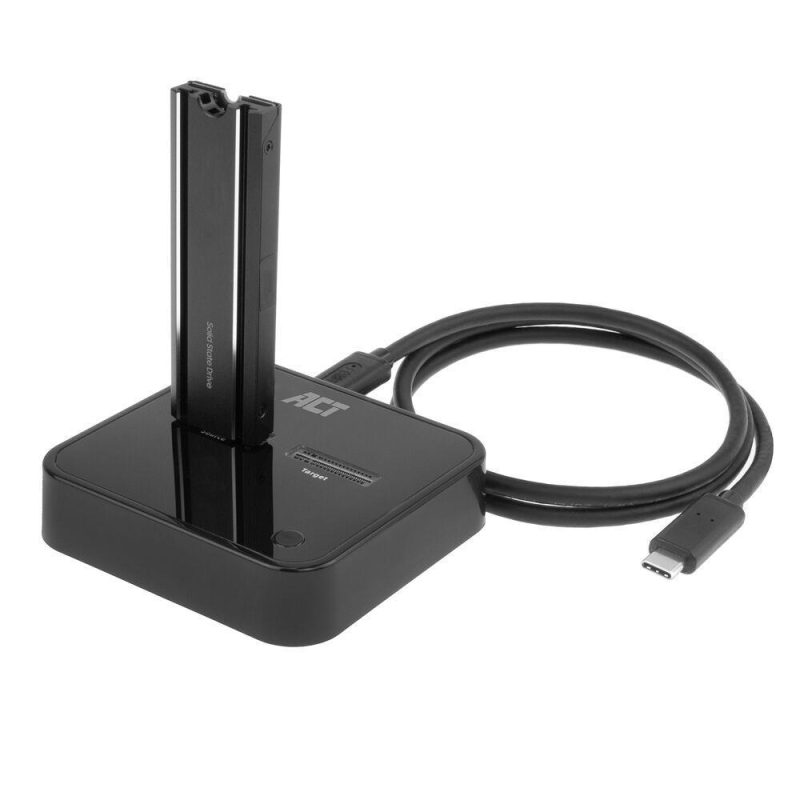 Двойна SSD докинг станция, ACT M.2 NVMe/PCIe  за клониране, USB-C 3.2 Gen2, 10 Gbps - Image 11