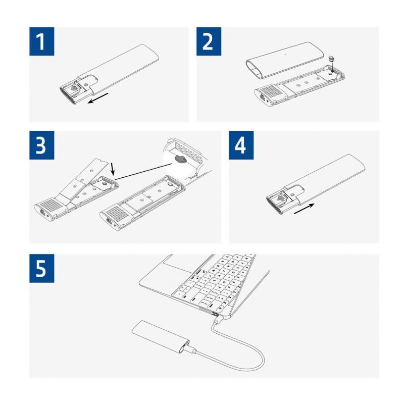 Чекмедже за диск ACT  AC1615, USB-C M.2 NVMe / PCIe SSD - Image 5