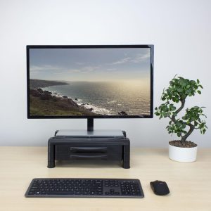 Стойка за монитор ACT AC8215, За бюро, с 2 чекмеджета, До 10 кг, Черна - Image 6