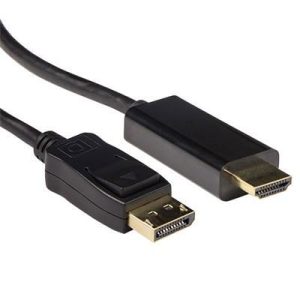 Кабел ACT AK3991, DisplayPort мъжко - HDMI-A мъжко, 3 м, Черен, булк опаковка - Image 2