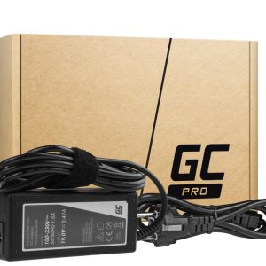 Захранване за лаптоп GREEN CELL, PRO Charger / AC Adapter 19V 3.42A 65W for Asus R510C R510L R556L X550C X550L Toshiba Satellite C650 L750 5.5mm-2.5mm
