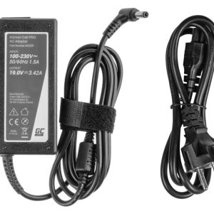 Захранване за лаптоп GREEN CELL, PRO Charger / AC Adapter 19V 3.42A 65W for Asus R510C R510L R556L X550C X550L Toshiba Satellite C650 L750 5.5mm-2.5mm - Image 3