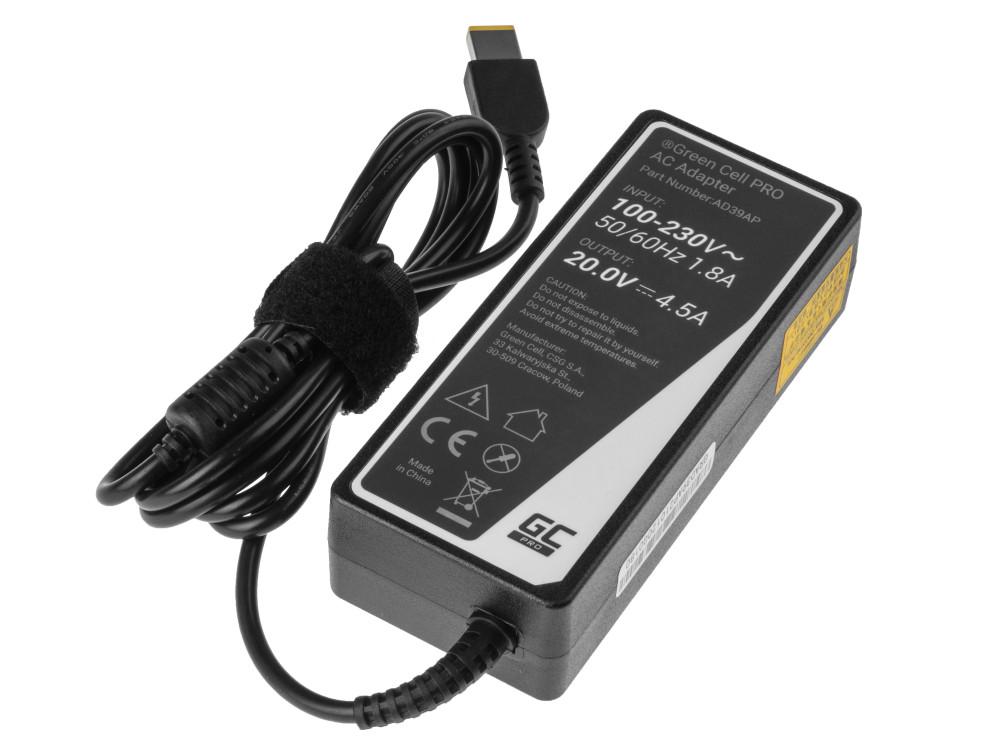 Захранване за лаптоп GREEN CELL, PRO Charger / AC Adapter 20V 4.5A 90W for Lenovo G500 G500s G510 Z51-70 IdeaPad Z510 Z710 ThinkPad T440s T460p T470p - Image 2
