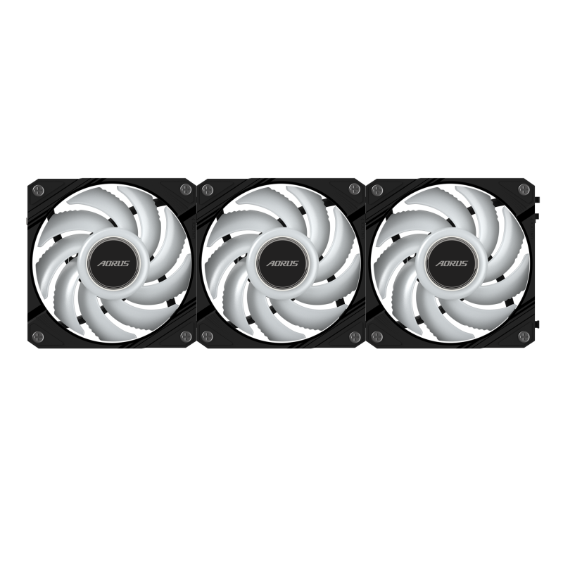 Комплект вентилатори GIGABYTE AORUS EZ CHAIN 120 Black 3-Pack ARGB - Image 6