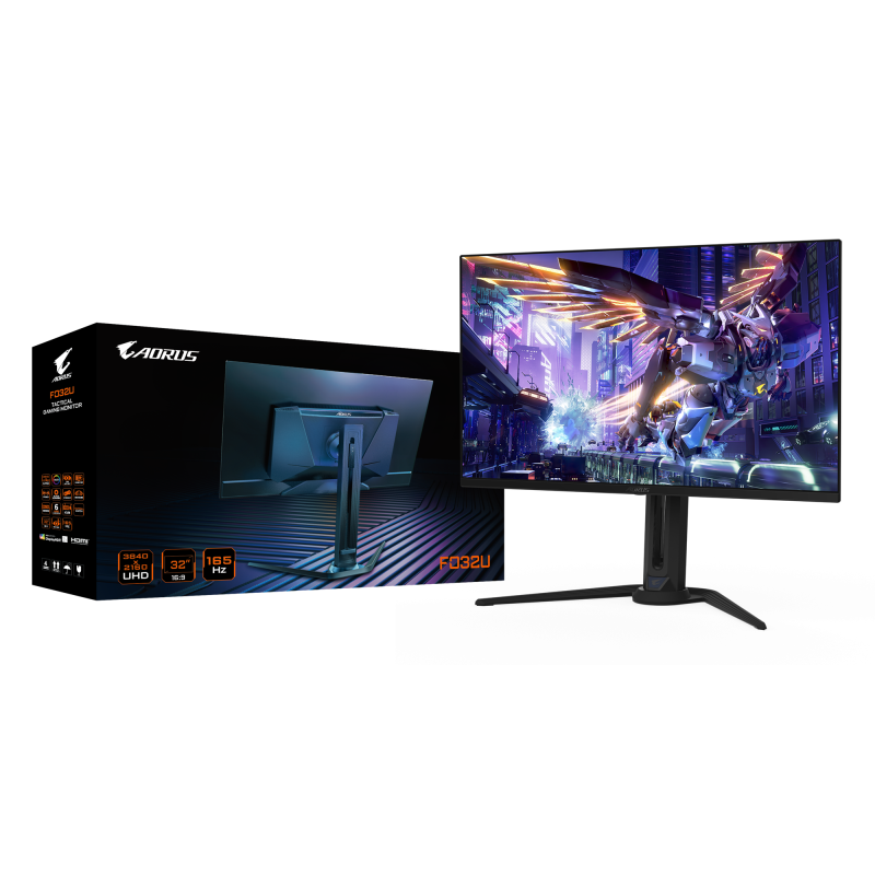 Гейминг монитор GIGABYTE AORUS FO32U - 31.5" QD-OLED 4K UHD, 165Hz, 0.03ms - Image 10
