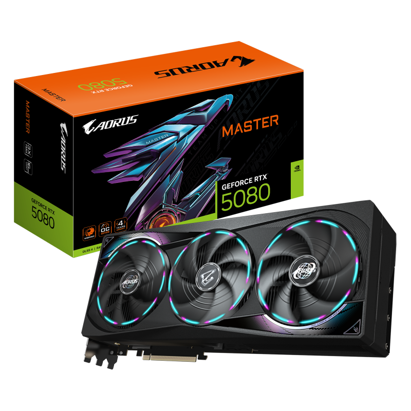 Видео карта GIGABYTE AORUS RTX 5080 MASTER 16GB GDDR7 - Image 9