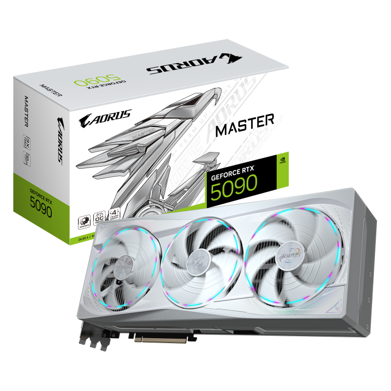 Видео карта GIGABYTE AORUS RTX 5090 MASTER ICE 32GB GDDR7 - Image 10