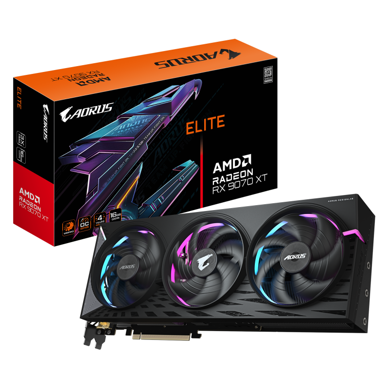 Видео карта GIGABYTE AORUS RADEON RX 9070 XT ELITE 16GB GDDR6 - Image 10