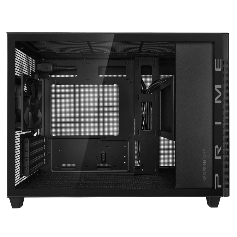 Кутия ASUS PRIME AP201 Tempered Glass, Micro ATX - Black - Image 5