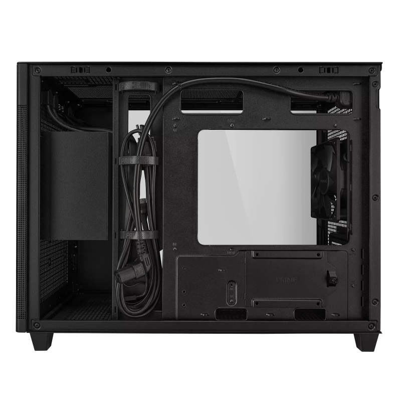 Кутия ASUS PRIME AP201 Tempered Glass, Micro ATX - Black - Image 6