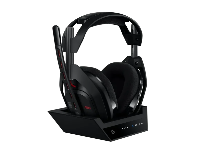 Logitech Astro A50 Lightspeed безжични слушалки със станция , черни