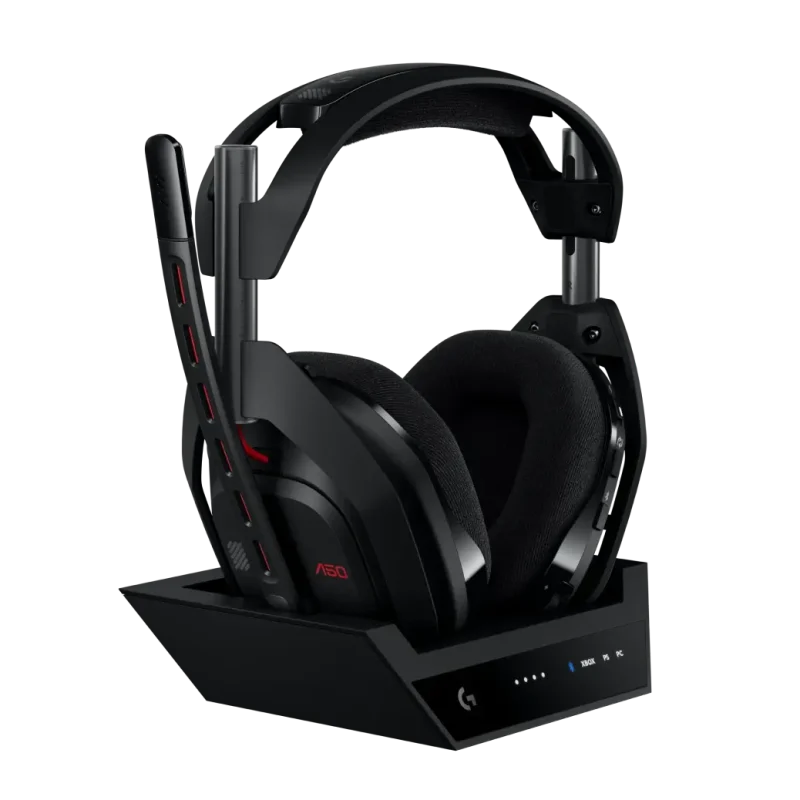 Logitech Astro A50 Lightspeed безжични слушалки със станция , черни