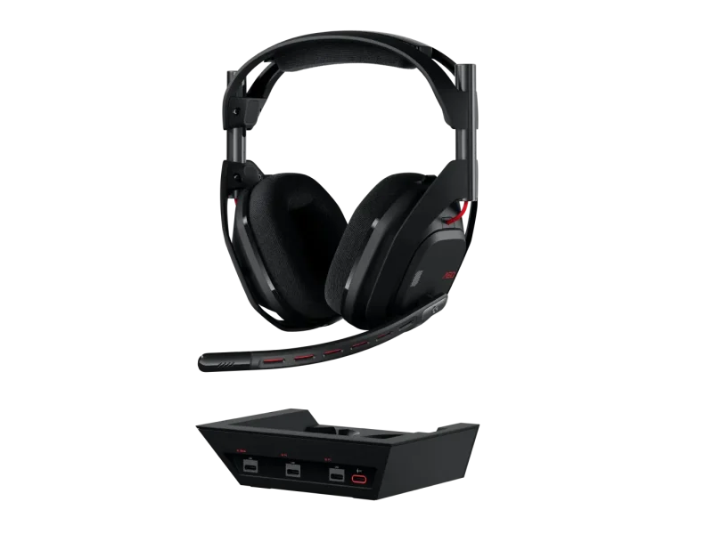Logitech Astro A50 Lightspeed безжични слушалки със станция , черни - Image 6
