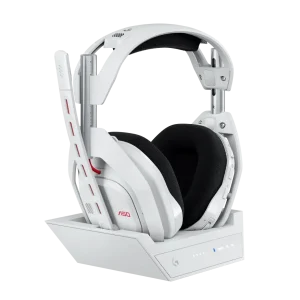 Logitech Astro A50 Lightspeed безжични слушалки със станция , Бели