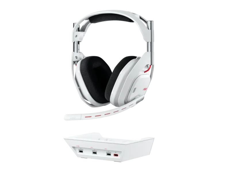 Logitech Astro A50 Lightspeed безжични слушалки със станция , Бели - Image 6