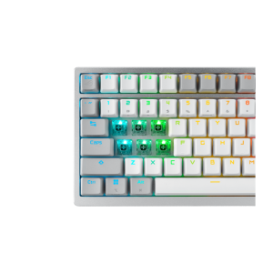 Геймърска безжична Клавиатура ASUS ROG Azoth - Moonlight White - Image 6