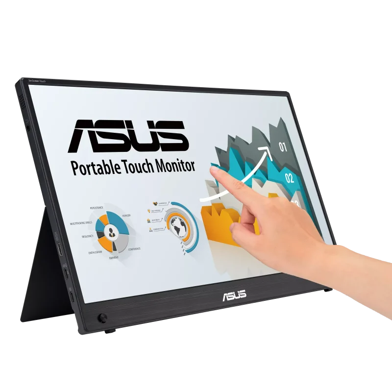 Портативен тъч Монитор ASUS ZenScreen Touch MB16AMTR, 16" IPS FHD (1920x1080) - Image 2