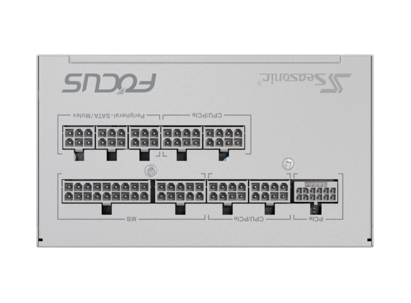 Захранващ блок SEASONIC FOCUS GX-750 White - 750W 80+ Gold, ATX 3.1, PCIe 5.1, Fully Modular - Image 7