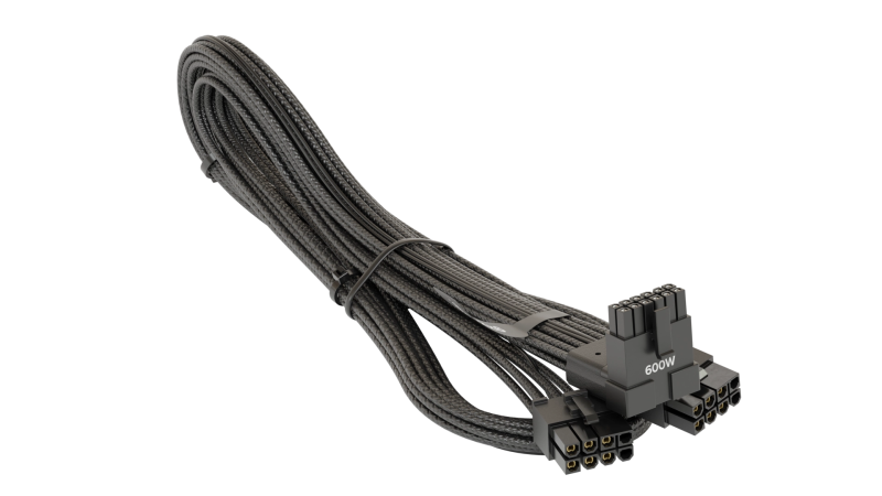 Кабел Seasonic 90° 12VHPWR 600W 16-Pin към 2x8 Pin за Seasonic захранвания - Image 2