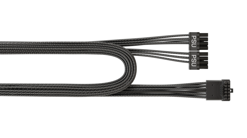 Кабел Seasonic 90° 12VHPWR 600W 16-Pin към 2x8 Pin за Seasonic захранвания - Image 4